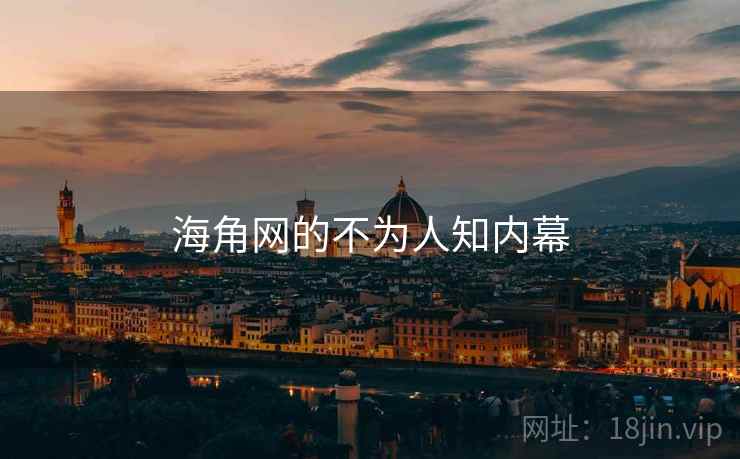 海角网的不为人知内幕