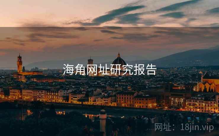 海角网址研究报告
